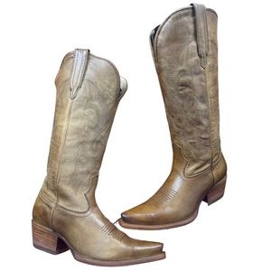 Freebird Woodland Leather Cowboy Boots Tan